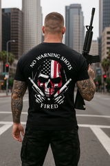 No Warning Shots Black-T-Shirt