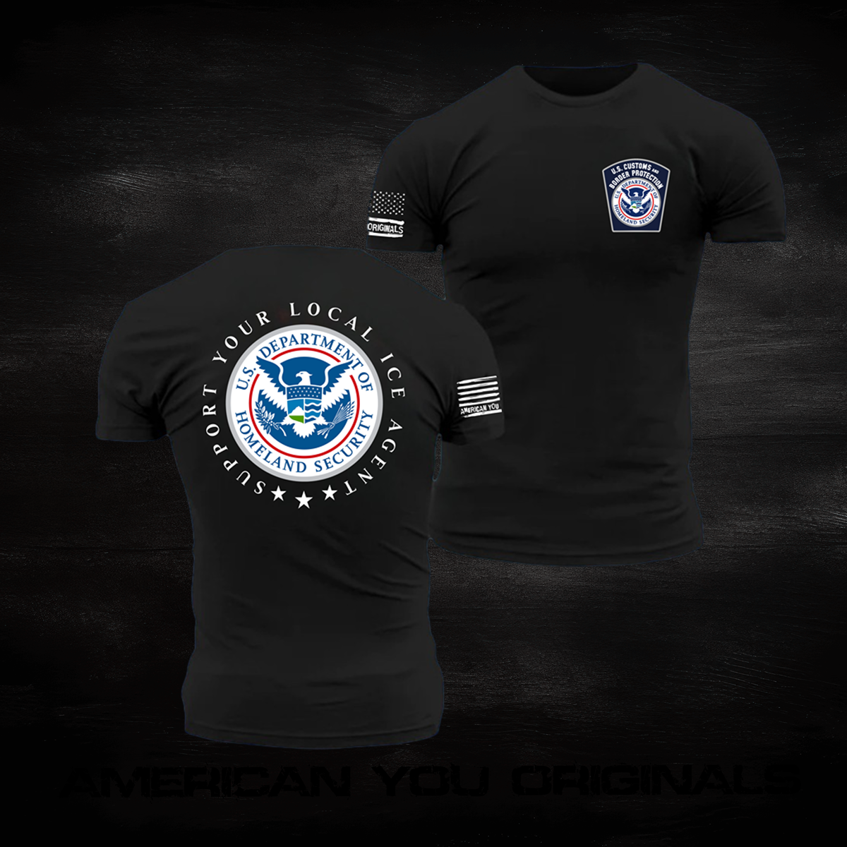 Support You Local Ice Agent - Black T-Shirt