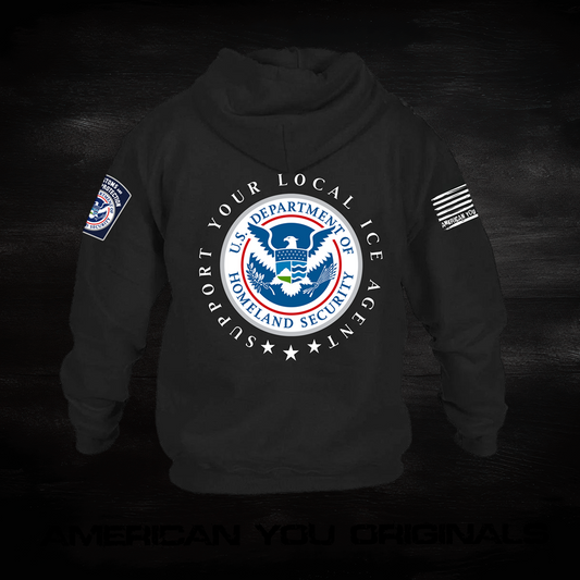 Support Your Local Ice Agent Hoodie - Black