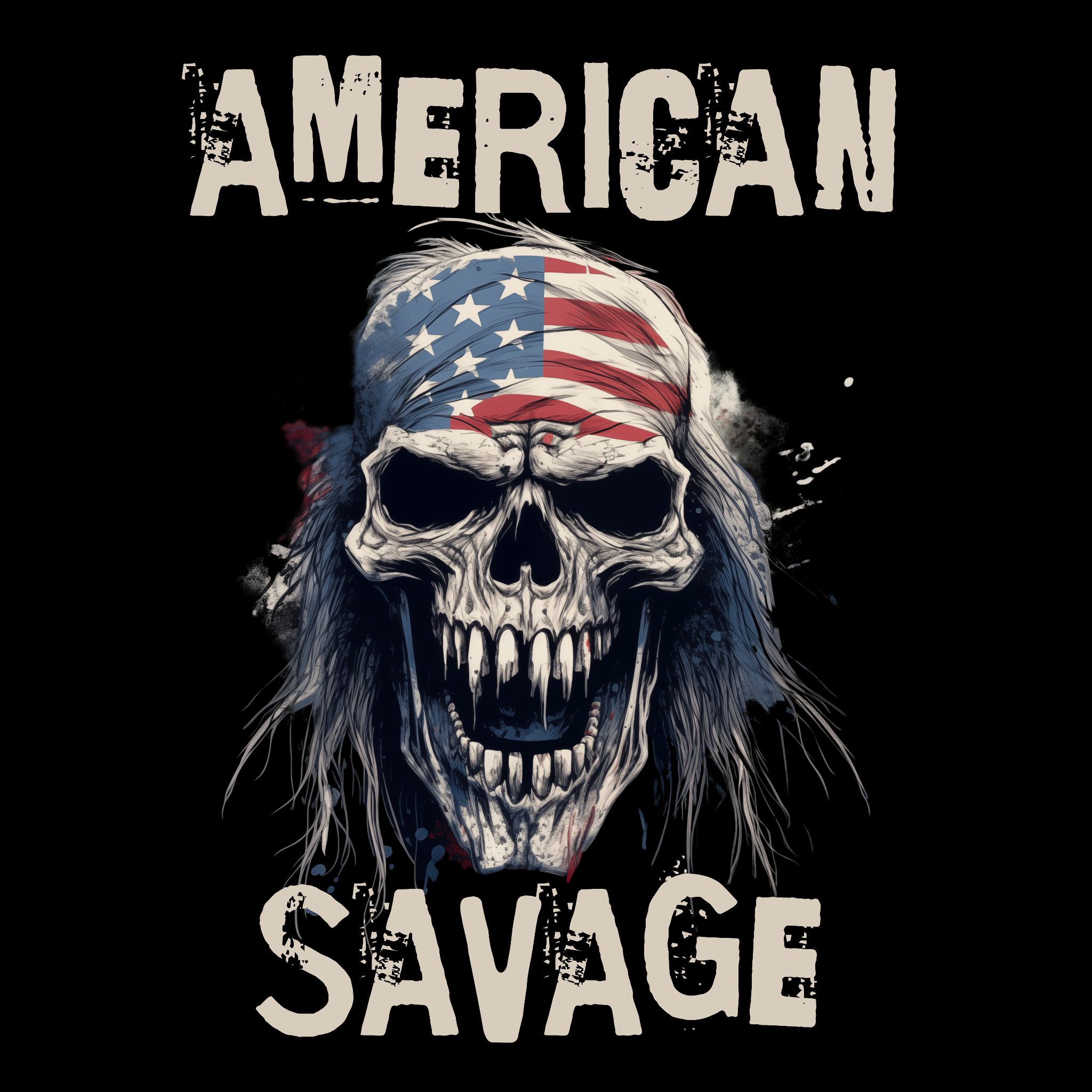 American Savage T-Shirt-Black