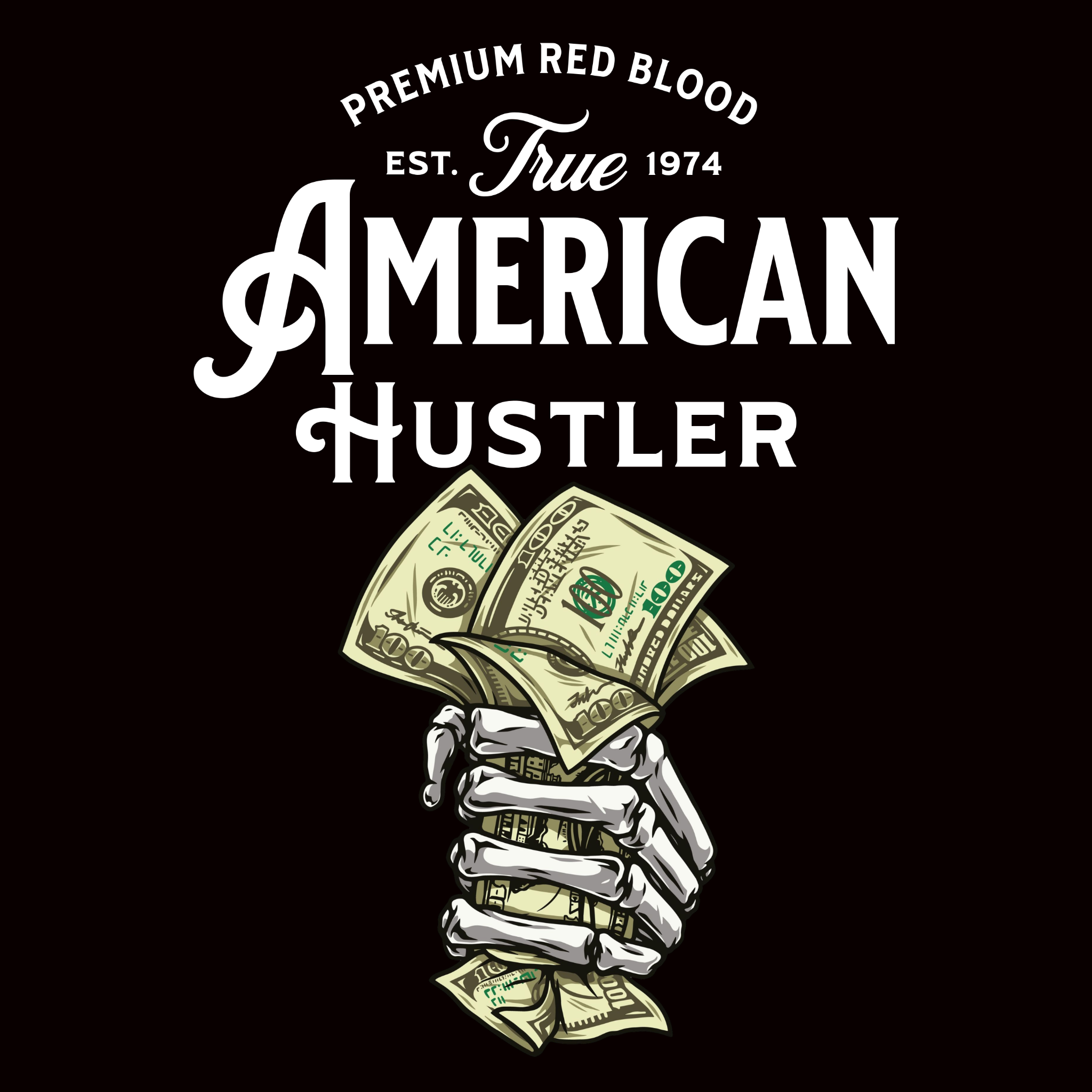 American Hustler T-Shirt-Black