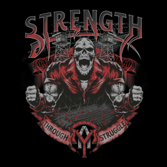 Strength Through Struggle T-Shirt-Black