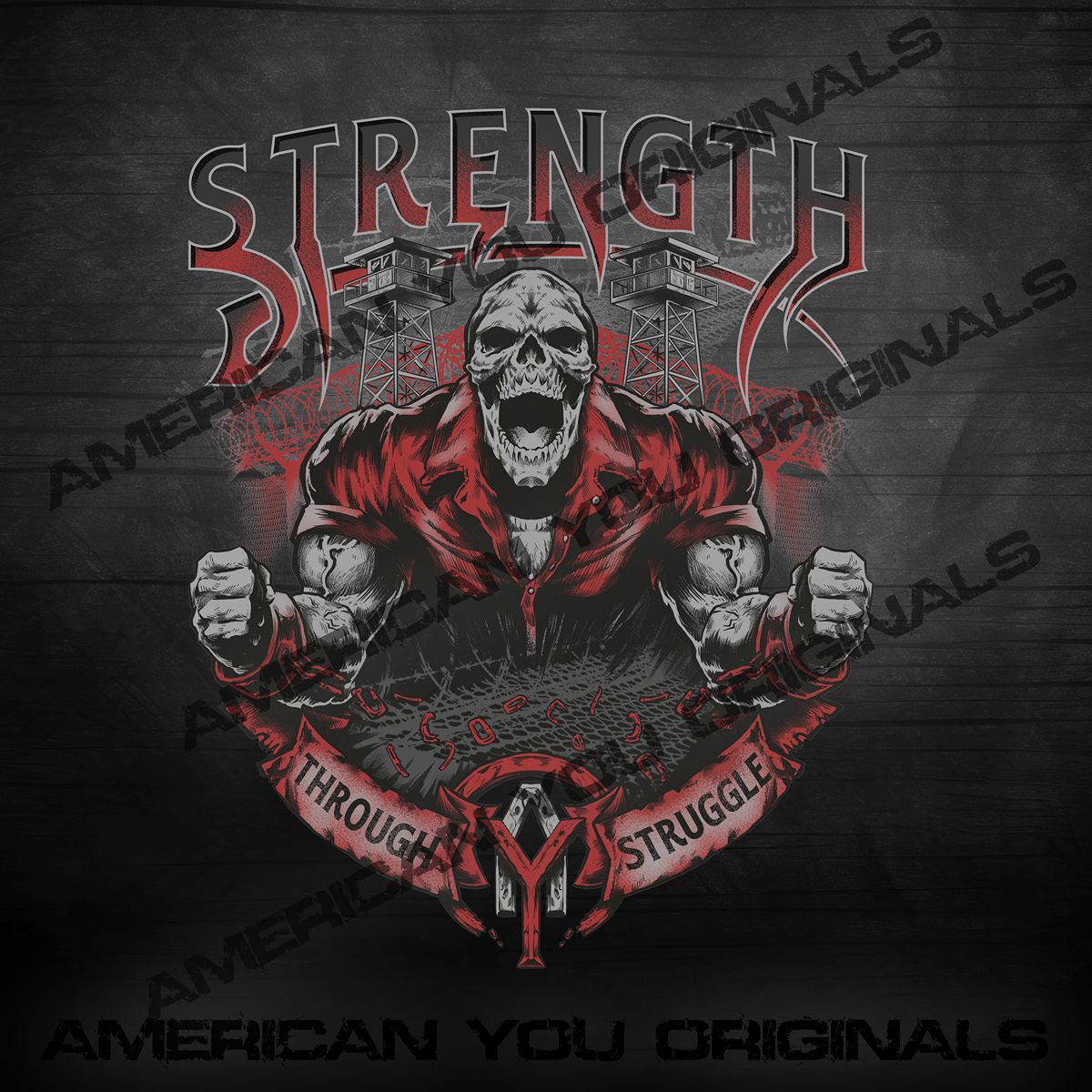 Strength Through Struggle Hoodie - Black