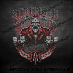 Strength Through Struggle Hoodie - Black