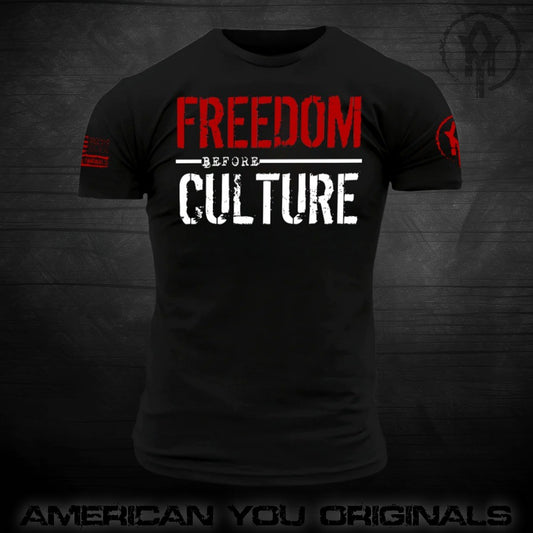 Freedom Before Culture T-Shirt-Black