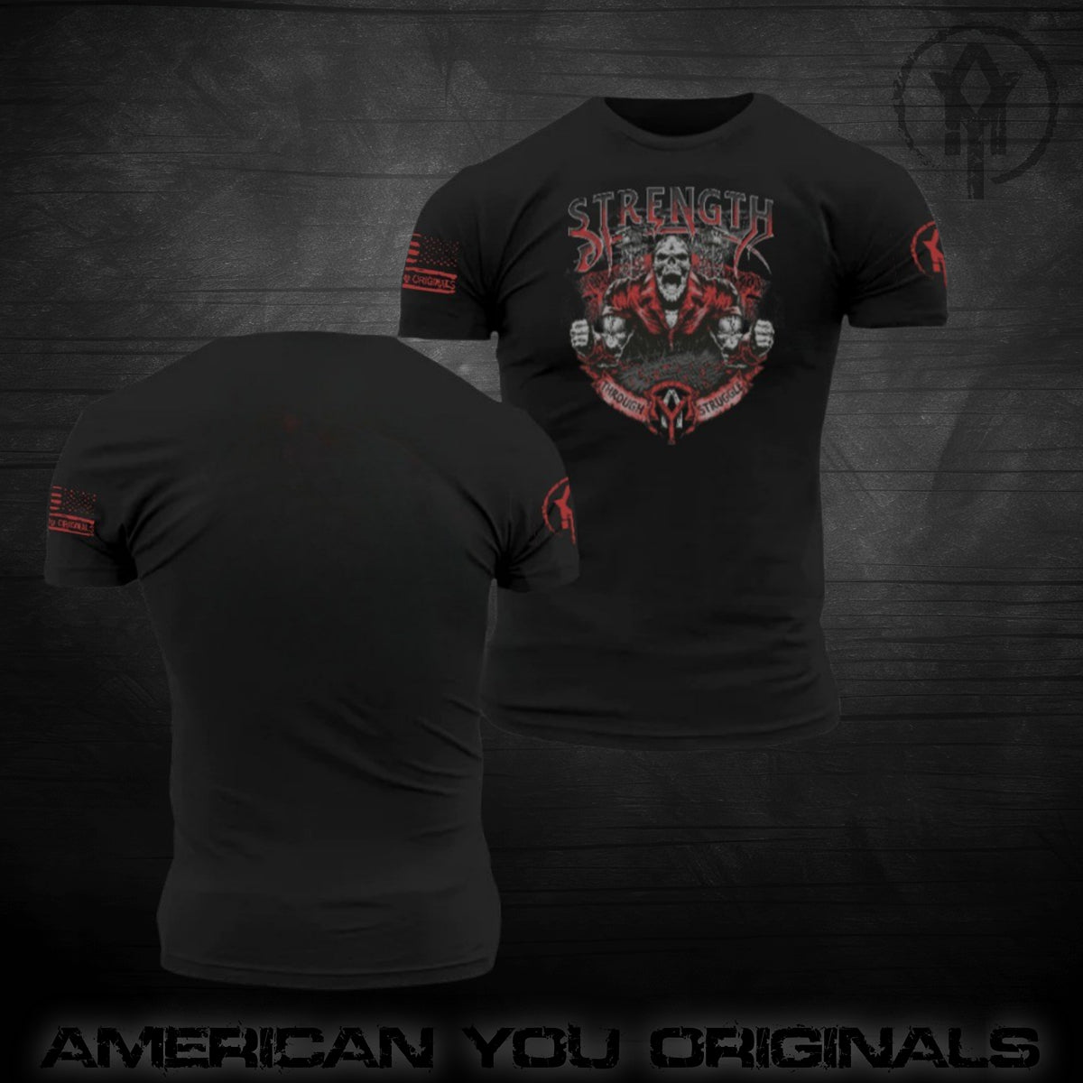 Strength Through Struggle T-Shirt-Black